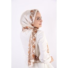 Awam Silk Kenarları Desenli İpek Şal 170*55cm