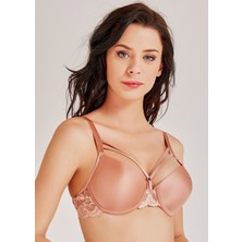 Magic Form 2589 Dantelli İpli Süngerli Sütyen - Kiremit