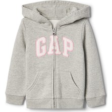 Gap Bebek Logo Kapüşonlu Fleece Sweatshirt