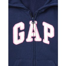 Gap Bebek Logo Kapüşonlu Fleece Sweatshirt