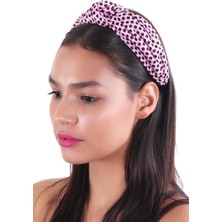 Hahai Accessories  Kadın Geniş Band Puantiyeli Düğümlü  Taç