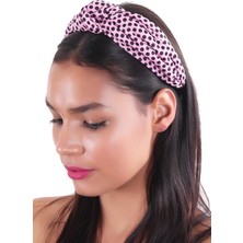Hahai Accessories  Kadın Geniş Band Puantiyeli Düğümlü  Taç