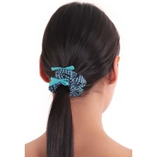 Hahai Accessories  Kadın Pötikareli Scrunchie Toka