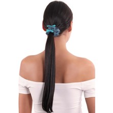 Hahai Accessories  Kadın Pötikareli Scrunchie Toka