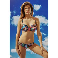 Bonesta Swimwear Önü Sürgülü Balenli Bikini Takımı