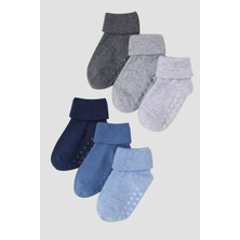 Mem Socks Kaydırmaz Çocuk Çorabı 6'lı