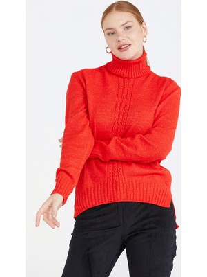 Sementa Tam Balıkçı Kadın Triko Kazak