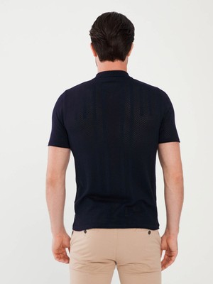 Xint Polo Yaka Slim Fit Delikli Triko T-Shirt
