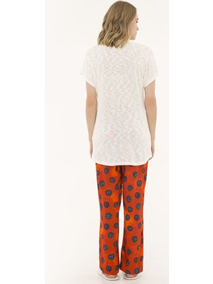 Pierre Cardin Kadın Ekru 3'Lü Pijama Takım 50234494-690