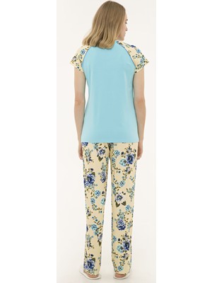 Pierre Cardin Kadın Mavi Pijama Takım 50234480-300