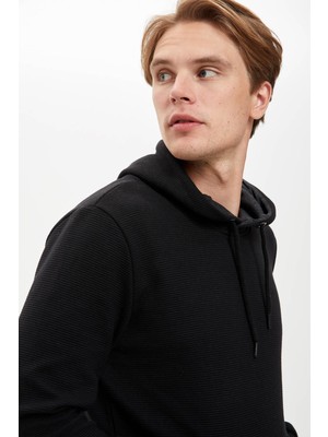 Defacto Kapüşonlu Slim Fit Basic Sweatshirt R4666AZ20AU