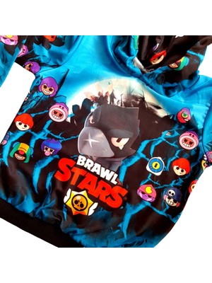 Brawl Stars Hayranlarına En Özel Tasarım-Özel Baskı Çocuk Sweatshirt