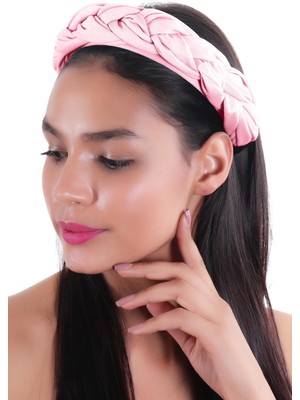 Hahai Accessories  Kadın Geniş Band  Örgülü Taç