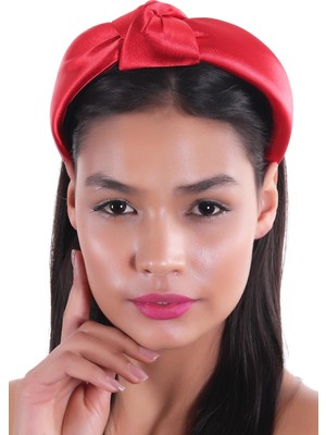 Hahai Accessories  Kadın Geniş Band Düğümlü Saten Taç