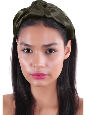 Hahai Accessories  Kadın Geniş Band  Dökümlü Saten Taç