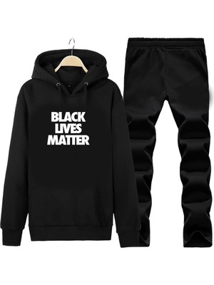 Art T-Shirt Black Lives Matter Tasarım Baskılı Unisex Eşofman Takımı