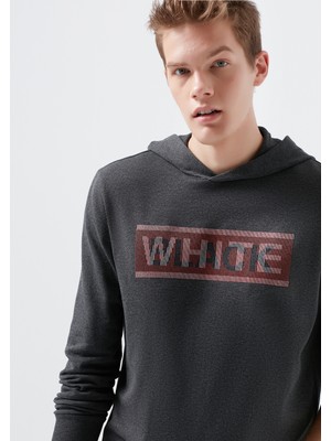 Mavi Erkek Kapüşonlu Gri Sweatshirt 066500-32462