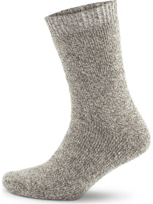 Norweger Norveç Tipi Havlulu Yünlü Kışlık Soft Termal Çorap 3 Çift 2038