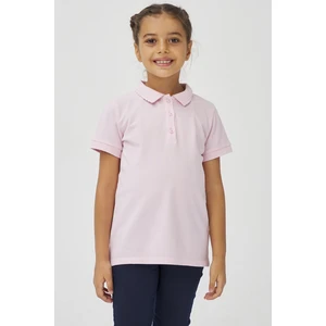 Kız Çocuk Polo Yaka Organıc Tshirt
