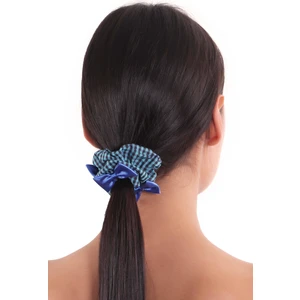 Hahai Accessories  Kadın Pötikareli Kurdele Detaylı Scrunchie Toka