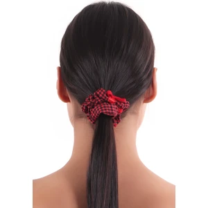 Hahai Accessories  Kadın Pötikareli Scrunchie Toka