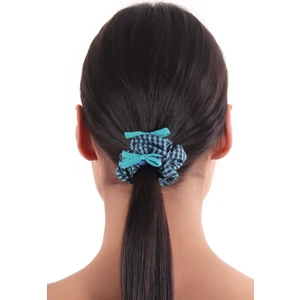 Hahai Accessories  Kadın Pötikareli Scrunchie Toka