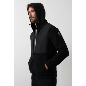 Kapüşonlu Dik Yaka Şardonlu Slim Fit Sweat Erkek SWEAT 5655268