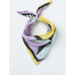 Çok Renkli Lilac Çizgili Bandana