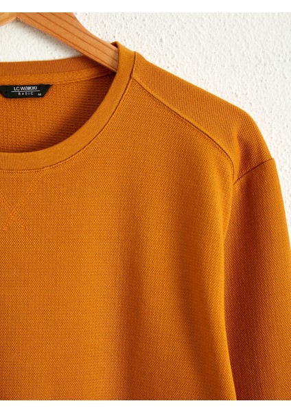 Bisiklet Yaka Erkek Sweatshirt