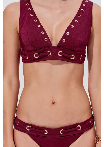 Miyuki Candice Kuşgözü Detaylı Üçgen Bikini MY182021