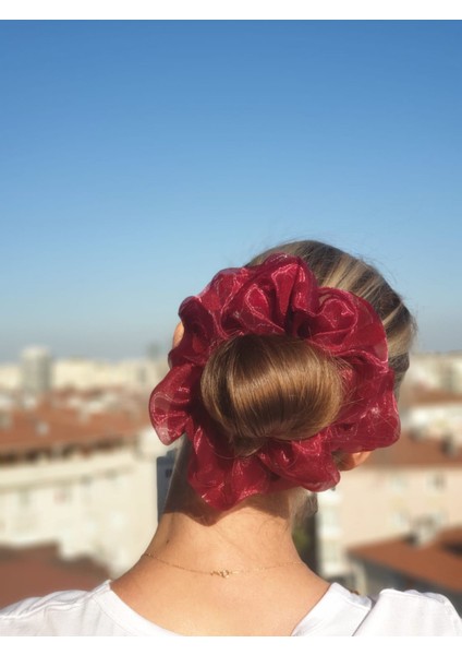 121 Puanlı Oversize  Scrunchie Toka Saç Lastiği