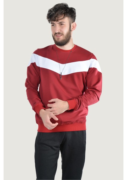 Erkek Uzun Kollu Bisiklet Yaka Sweatshirt