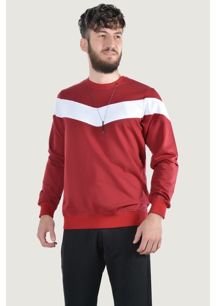 Erkek Uzun Kollu Bisiklet Yaka Sweatshirt