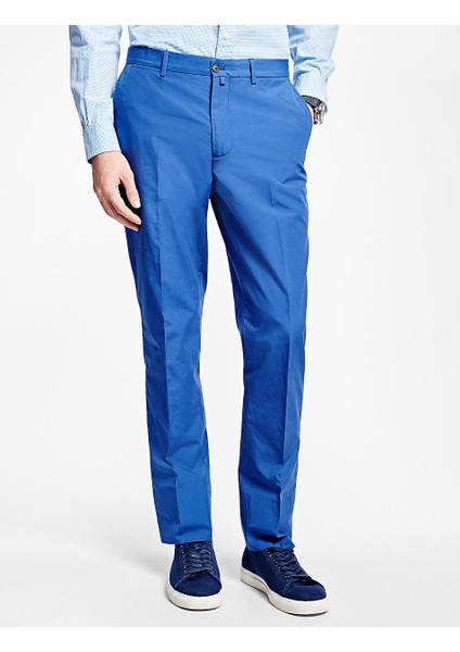 Erkek Mavi Red Fleece Takım Elbise Pantolonu