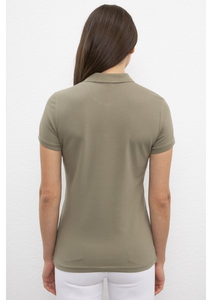 Kadın Haki Basic T-Shirt