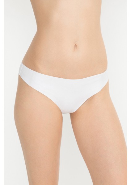 Beyaz Görünmez Magic Cotton String Külot