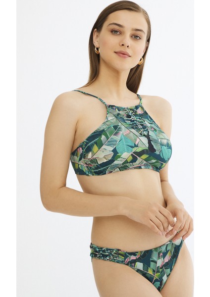Çok Renkli Aloe Halter Bikini Üstü fiyatları