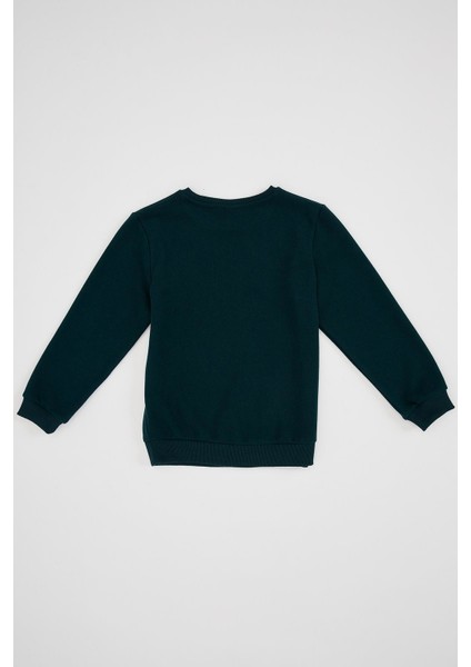 Erkek Çocuk Regular Fit Okula Dönüş Bisiklet Yaka Selanik Kumaş Sweatshirt L0311A620AU fiyatları