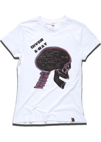 Diver X-Ray Tshirt Beyaz