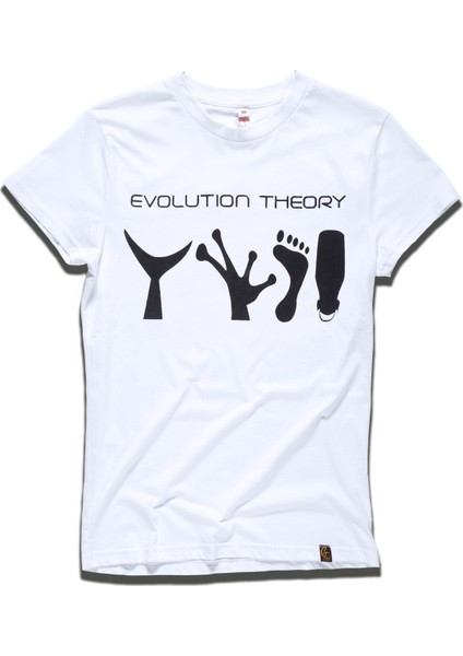 Evolution Theory T-Shirt Beyaz