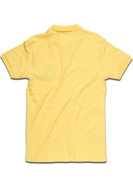 Erkek Polo Yaka T-Shirt Sarı