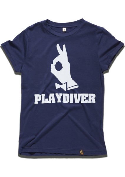 Playdiver T-Shirt Lacivert