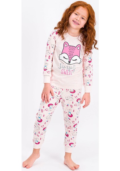 Pembemelanj Simply Sweet Kız Çocuk Pijama Takımı