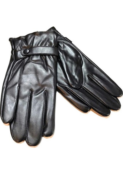 Moda Dokunmatik Ekran Uyumlu Erkek Suni Deri Eldiven 18K011