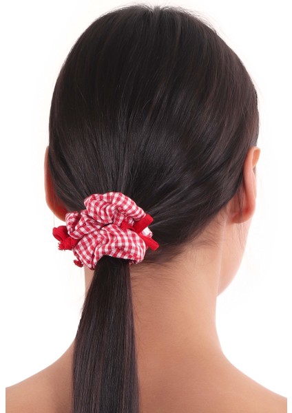 Kadın Pötikareli Scrunchie Toka