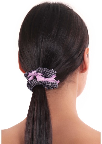 Kadın Pötikareli Scrunchie Toka