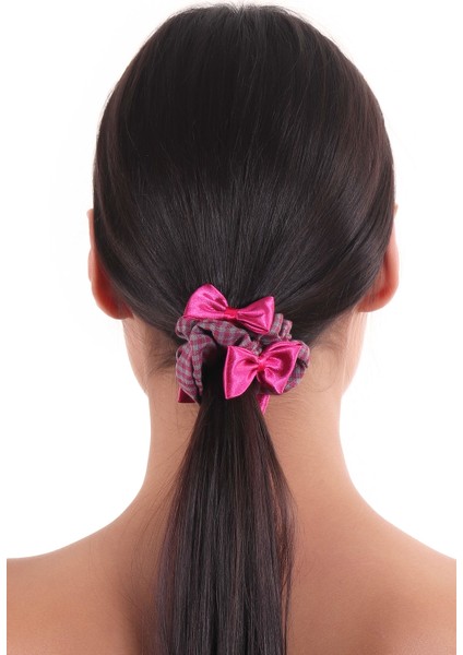 Kadın Pötikareli Kurdele Detaylı Scrunchie Toka fiyatları