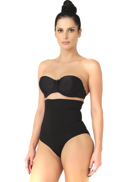 Seamless Yüksek Bel Çıtçıtlı Double Slip Korse Külot 2019