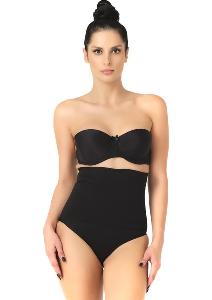 Seamless Yüksek Bel Çıtçıtlı Double Slip Korse Külot 2019