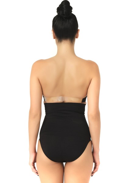 Seamless Yüksek Bel Çıtçıtlı Double Slip Korse Külot 2019